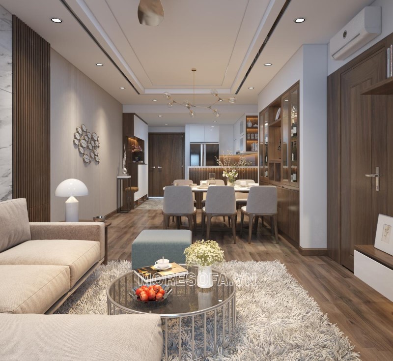 Ghế sofa góc chữ L nỉ